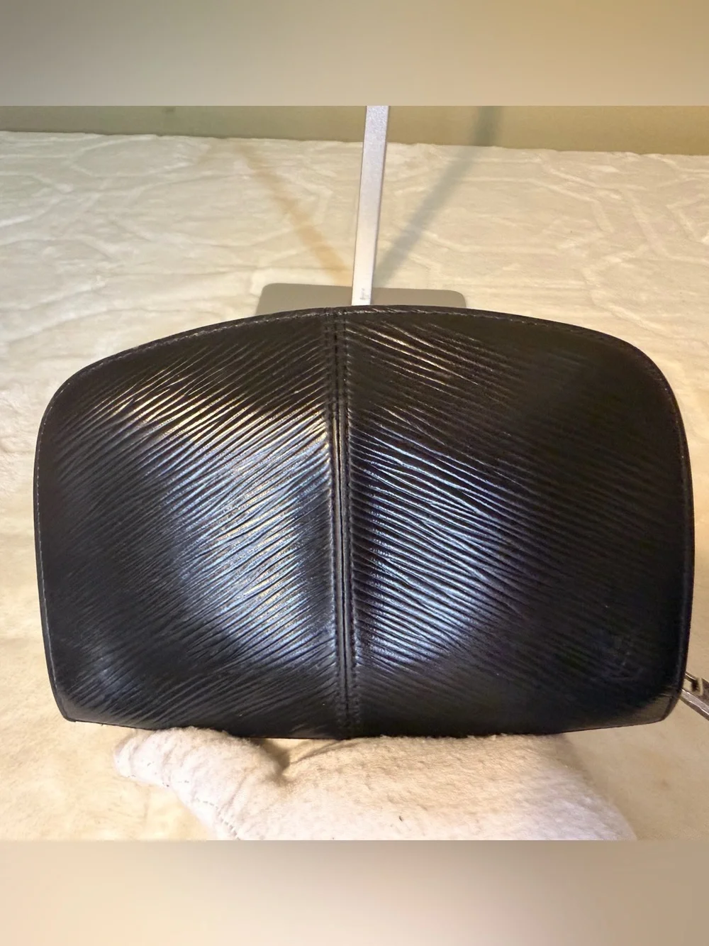Louis Vuitton Demi-Lune Pochette in Black Epi Leather